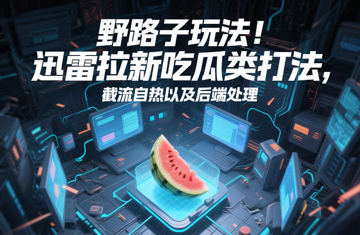 野路子玩法！迅雷拉新吃瓜类打法，截流自热以及后端处理-云深网创社