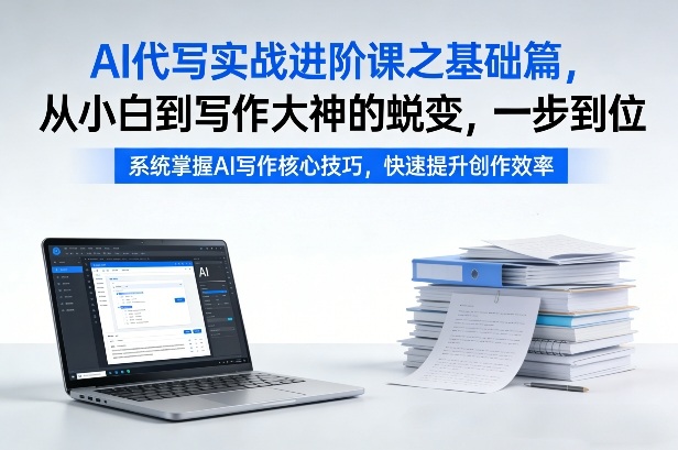 AI代写实战进阶课之基础篇，从小白到写作大神的蜕变，一步到位【揭秘】-云深网创社