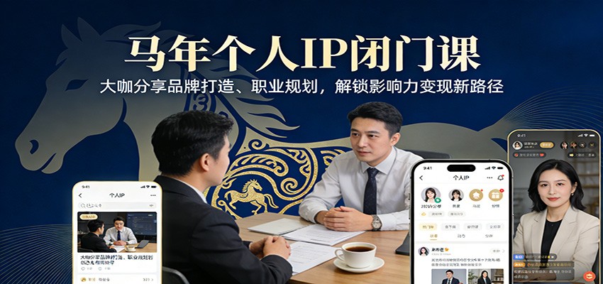 马年个人IP闭门课，大咖分享品牌打造、职业规划，解锁影响力变现新路径-云深网创社