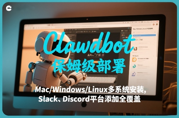 Clawdbot保姆级部署，从入门介绍、Mac/Windows/Linux多系统安装，到Slack、Discord平台添加全覆盖-云深网创社