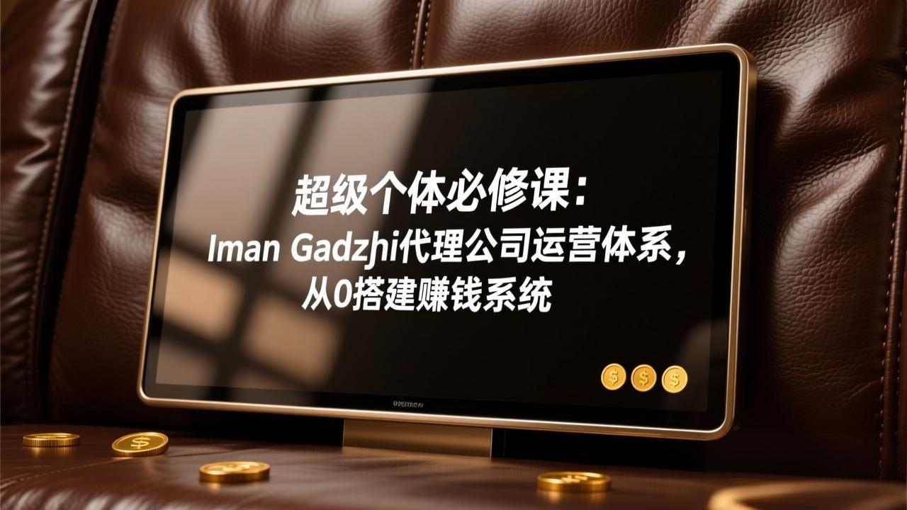 （17525期）超级个体必修课：Iman Gadzhi代理公司运营体系，从0搭建赚钱系统-云深网创社