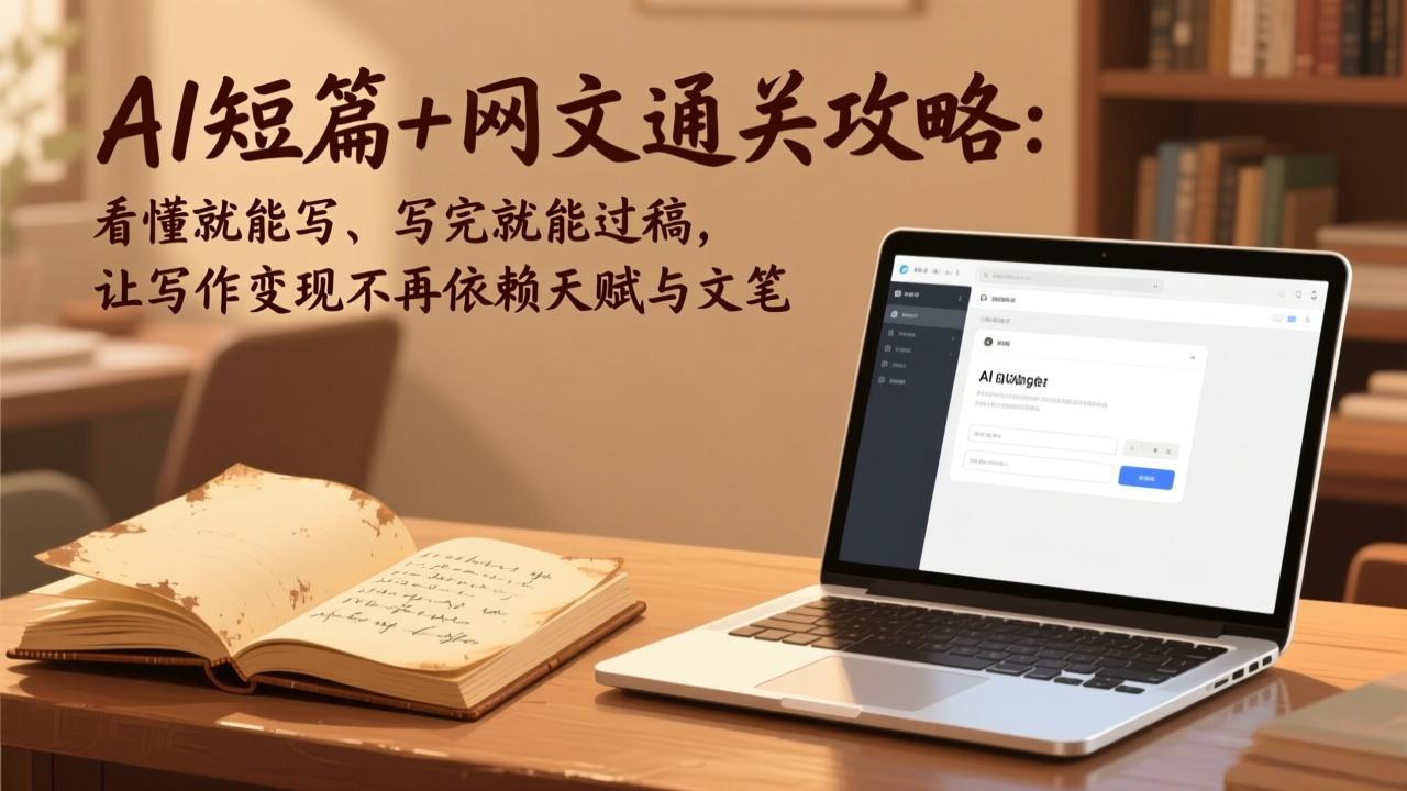 （17515期）AI短篇+网文通关攻略：看懂就能写、写完就能过稿，让写作变现不再依赖天赋与文笔-云深网创社