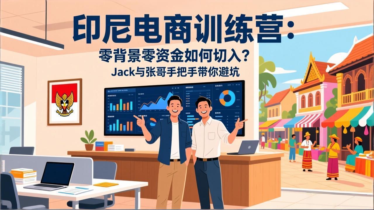 （17533期）印尼电商训练营：零背景零资金如何切入？Jack与张哥手把手带你避坑-云深网创社