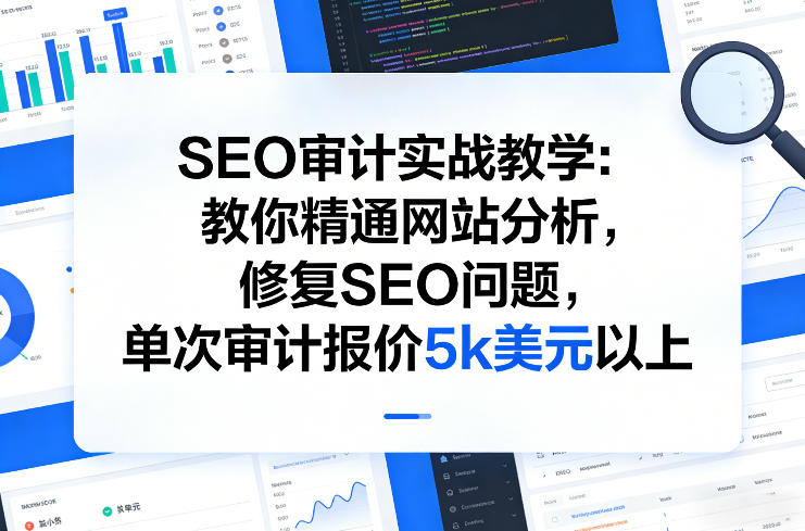 SEO审计实战教学：教你精通网站分析，修复SEO问题，单次审计报价5k美元以上-云深网创社